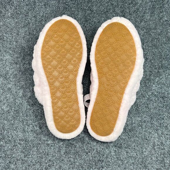 UGG Fluff Yeah Slide Sandals Girl's Size 6 Pink Comfy Slipper Sandals - Picture 9 of 10